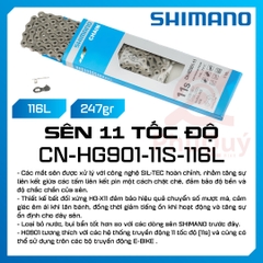 SÊN 11 SHIMANO DURAC-ACE CN HG 901 116L HÀNG HỘP