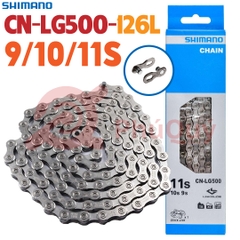 Sên LG500 HỘP SHIMANO Xài 9, 10, 11 Tốc Độ  126L CÓ KHÓA SÊN