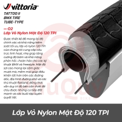 Vỏ Vittoria Tattoo II 26x2.3 Rigid Full Đen (VAT)