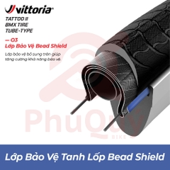 Vỏ Vittoria Tattoo II 26x2.3 Rigid Full Đen (VAT)