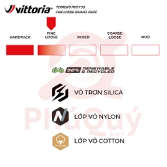 Vỏ Vittoria Terreno Pro T30 Fine Loose (Gai mịn) Gravel Race (VAT)