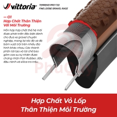 Vỏ Vittoria Terreno Pro T30 Fine Loose (Gai mịn) Gravel Race (VAT)
