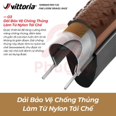 Vỏ Vittoria Terreno Pro T30 Fine Loose (Gai mịn) Gravel Race (VAT)