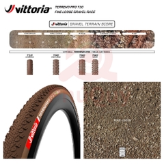 Vỏ Vittoria Terreno Pro T30 Fine Loose (Gai mịn) Gravel Race (VAT)
