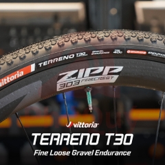 Vỏ Vittoria Terreno T30 Fine Loose (Gai mịn) Tubeless Gravel Endurance G2.0 (VAT)