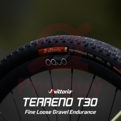 Vỏ Vittoria Terreno T30 Fine Loose (Gai mịn) Tubeless Gravel Endurance G2.0 (VAT)