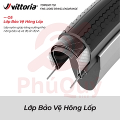 Vỏ Vittoria Terreno T30 Fine Loose (Gai mịn) Tubeless Gravel Endurance G2.0 (VAT)
