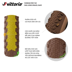 Vỏ Vittoria Terreno PRO T30 Fine Loose (Gai mịn) Gravel Race (VAT)