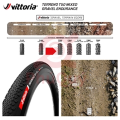 Vỏ Vittoria Terreno T50 Mixed TLR Gravel Endurance G2.0 (VAT)