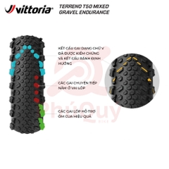 Vỏ Vittoria Terreno T50 Mixed TLR Gravel Endurance G2.0 (VAT)