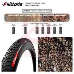 Vỏ Vittoria Terreno T70 Coarse Loose 45-622 Gravel Endurance Full Đen G2.0 (VAT)