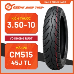 Vỏ Xe Điện Cheng Shin 3.50-10 CM515 Không Dùng Ruột (VAT)