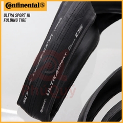 Vỏ Gấp 700x25c Continental Ultra Sport 3 Không Hộp Chữ Trắng