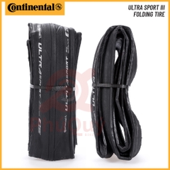 Vỏ Gấp 700x25c Continental Ultra Sport 3 Không Hộp Chữ Trắng