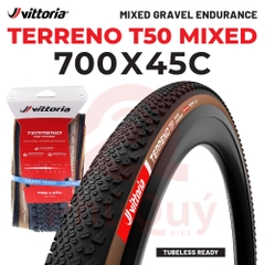 Vỏ Vittoria Terreno T50 Mixed TLR Gravel Endurance G2.0 (VAT)