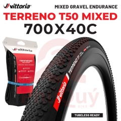 Vỏ Vittoria Terreno T50 Mixed TLR Gravel Endurance G2.0 (VAT)