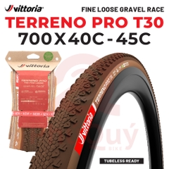 Vỏ Vittoria Terreno Pro T30 Fine Loose (Gai mịn) Gravel Race (VAT)