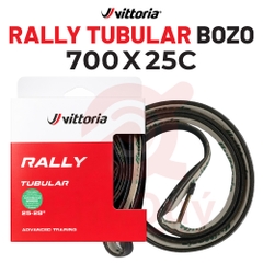 Vỏ BoZo Vittoria Tubular Rally 700x25 HÔNG ĐEN ( Vat )