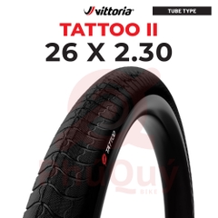 Vỏ Vittoria Tattoo II 26x2.3 Rigid Full Đen (VAT)