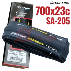 Vỏ Deli Tire 700x23 Aramid chống đinh không talon Speeder S-205 (VAT)