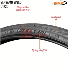 Vỏ CST 27.5x1.5 Có Talon Gai Trơn