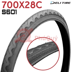 Vỏ 700x28c gai sóng Deli S-601 (VAT)