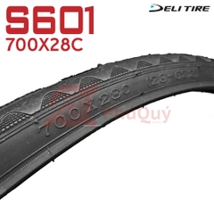 Vỏ 700x28c gai sóng Deli S-601 (VAT)