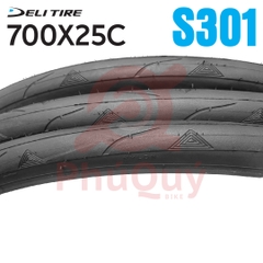Vỏ xe đạp Deli 700x25C SA-301 gai tam giác (VAT)