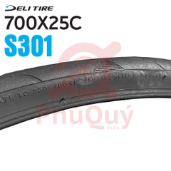 Vỏ xe đạp Deli 700x25C SA-301 gai tam giác (VAT)