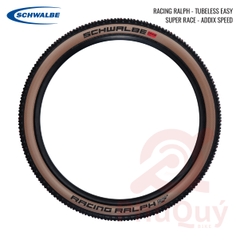 Vỏ SCHWALBE 29x2.25 RACING RALPH GẤP TUBELESS HÔNG NÂU