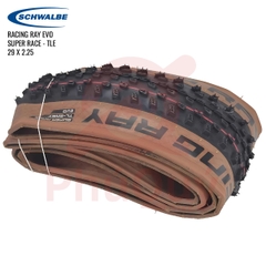 Vỏ Schwalbe 29x2.25 RACING RAY EVO TUBELESS EASY Super Race Hông Nâu
