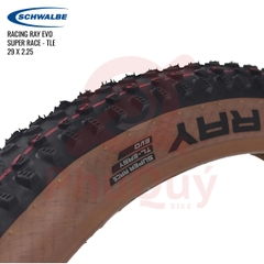 Vỏ Schwalbe 29x2.25 RACING RAY EVO TUBELESS EASY Super Race Hông Nâu