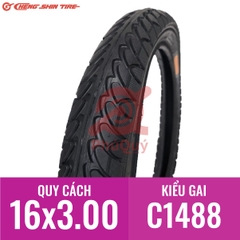 VỎ XE ĐIỆN CHENG SHIN 16x3.00 C1488 KHÔNG DÙNG RUỘT