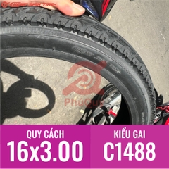 VỎ XE ĐIỆN CHENG SHIN 16x3.00 C1488 KHÔNG DÙNG RUỘT
