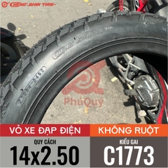 Vỏ Xe Điện Cheng Shin 14x2.50 C1773 Không Dùng Ruột (VAT)