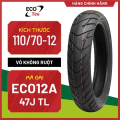 VỎ XE ĐIỆN ECO TIRE 110/70-12 KHÔNG DÙNG RUỘT