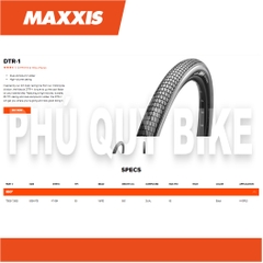 Vỏ Maxxis VN 27.5x1.85 650x47B M334P DTR-1 Trekking có talon (VAT)
