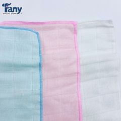 KHĂN SỢI TRE/KHĂN GẠC BAMBOO KHÁNG KHUẨN TỰ NHIÊN CARO 2 LỚP FANY 32 x 32 CM