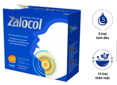 Viên ngậm thảo mộc không đường Zalocol (Hộp 20 viên, T/75H)