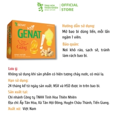Viên ngậm gừng GENAT  hộp 100  viên