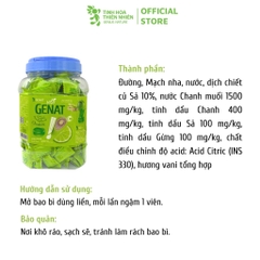 Viên ngâm chanh xả GENAT hũ 300 viên