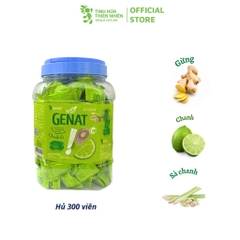 Viên ngâm chanh xả GENAT hũ 300 viên