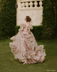 Peony D Gown dress - Floral