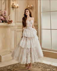 The Feathers Corset dress - White