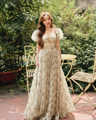 Tiana Corset Pleated dress - Green