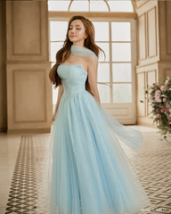 Amelia Corset dress - Pastel blue