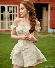 Katherine Corset set - Lilac floral