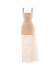 Mermaid Corset dress - Beige