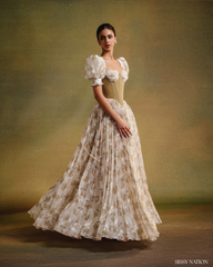 Forbidden Corset Pleated dress - Floral