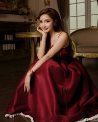 Tulip Corset Dress - Ruby Red